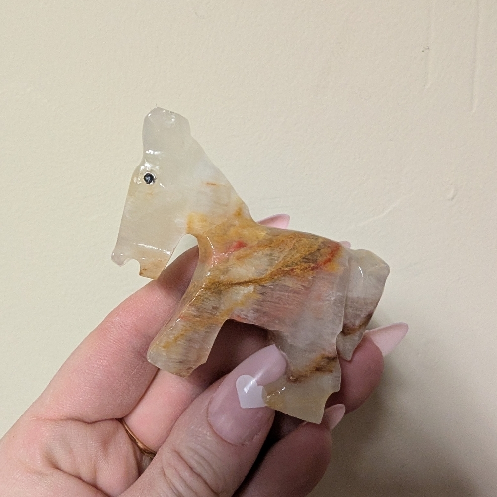Handcrafted Stone Horse Figurine